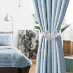 boucle rideau gris rose bleu doré papillon strassé blanches élégante décorative clip fixe
