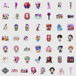 autocollants adhésifs multicolores dessins animés personnages cartoon tasses téléphones portables
