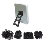 clips fixation noir robustes pratique cadre photo 19cm transparents perforations unisexes adultes