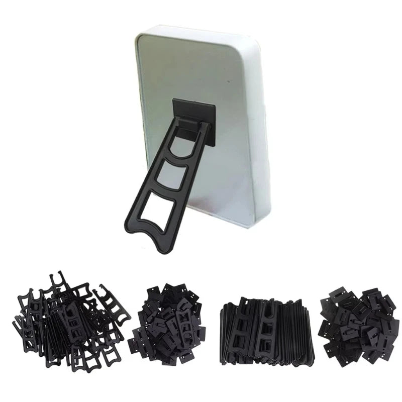 clips fixation noir robustes pratique cadre photo 19cm transparents perforations unisexes adultes