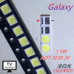 LED haute puissance 1.5W blanc froid ruban soudé jaune noir gris technique