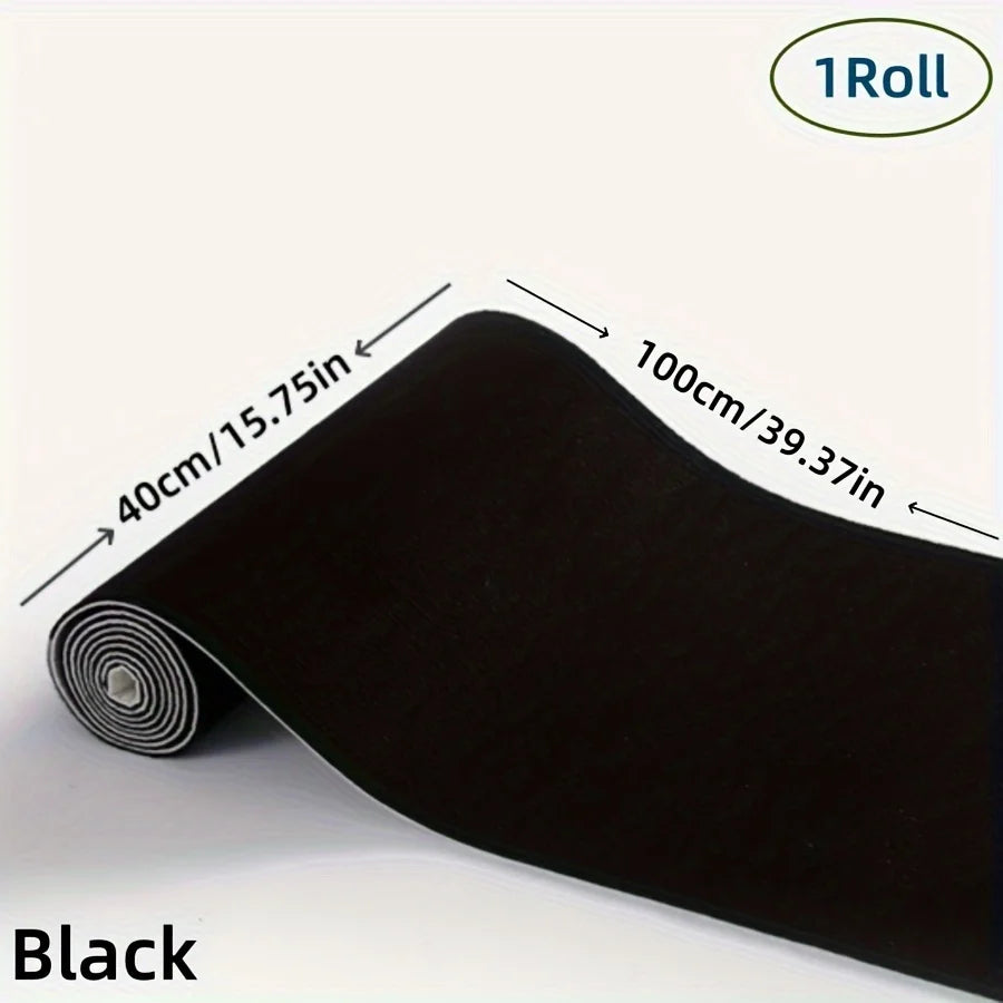 tapis adhésif rouge noir rayé antidérapant polyester intérieur porte salle bain