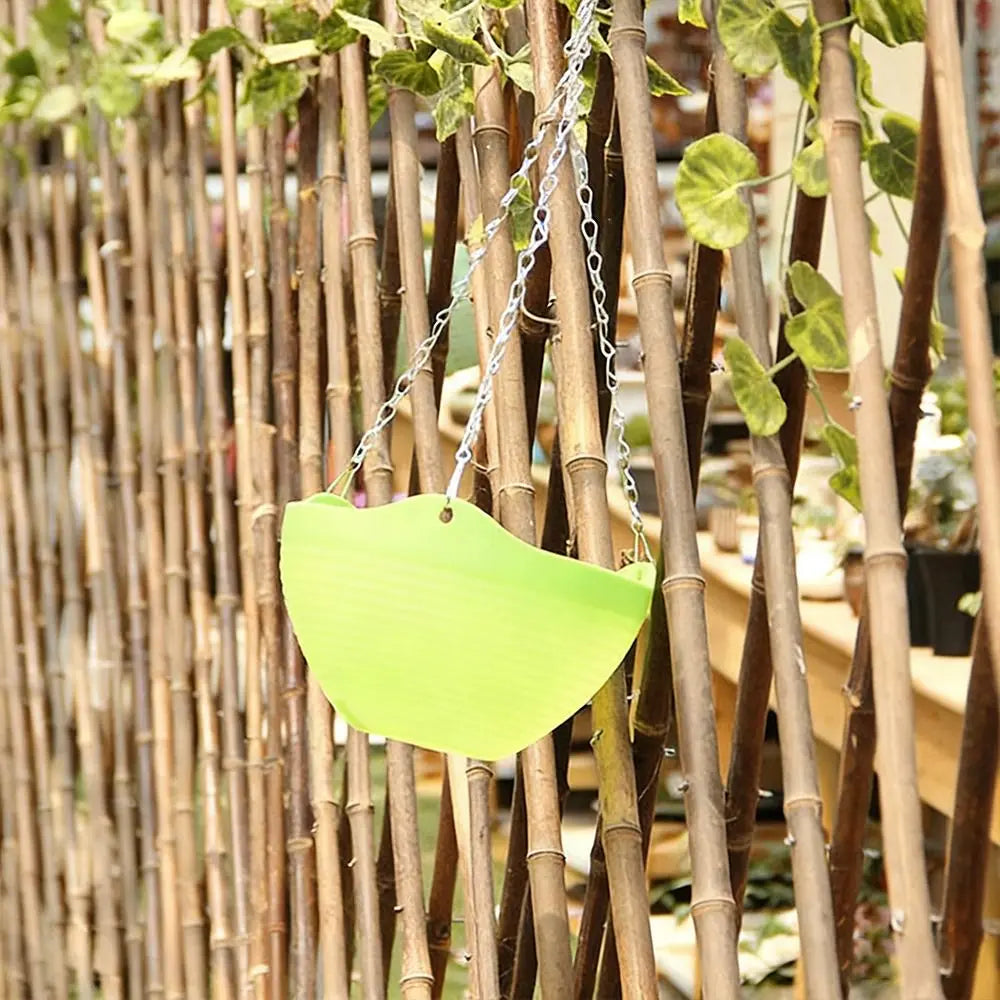 pots fleurs suspendus moderne rayures horizontales blanc vert rose orange jaune bleu beige
