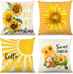 taies d'oreiller décoratives gnome fleurs blanc jaune cartoon motif floral non toxique respectueux environnement