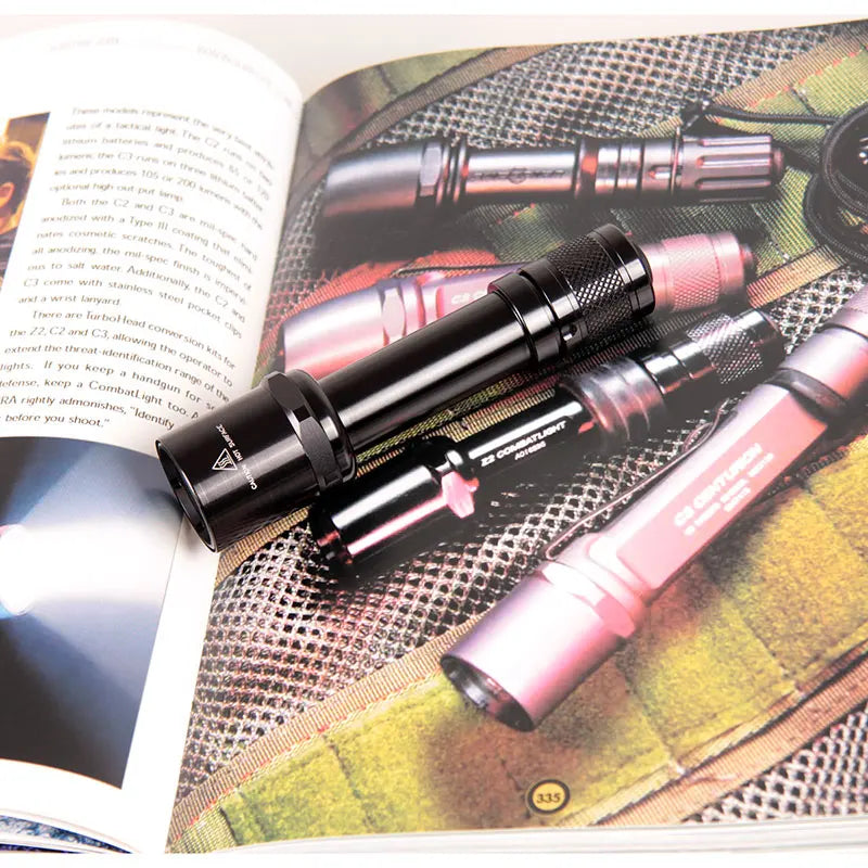 lampe torche noire moderne lisse sans fixation rechargeable flashlight đèn pinched off at 14