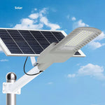 lampes solaires modernes panneaux solaires noirs led blanches autonomes contrôles distants