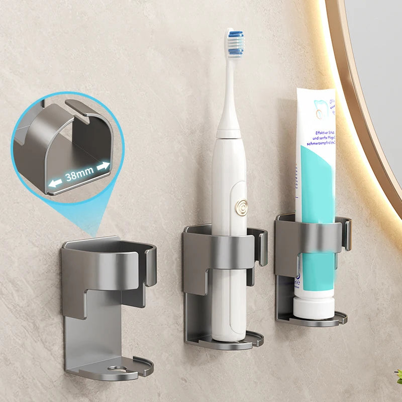 support mural adhésif brosse dents électrique moderne vert rose blanc noir