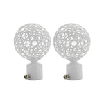 boules rideau moderne perforées noir blanc accessoires voilures fixations différentes tailles inclusées