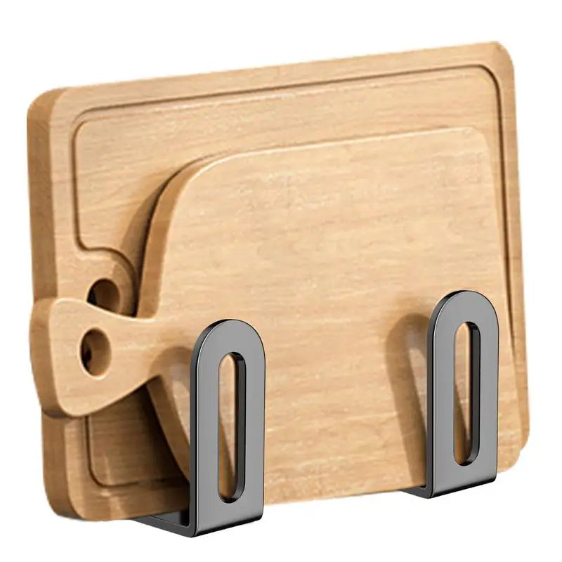 supports murals cuisine rangement plaque couvercle planche découpe moderne minimaliste fixations murales gris foncé
