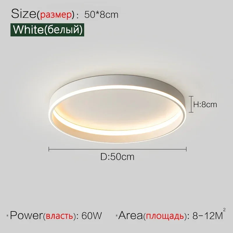 lampe led moderne rectangulaire blanc éclairage quotidien télécommande 40cm 50cm 90cm chambre salon