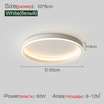 lampe led moderne rectangulaire blanc éclairage quotidien télécommande 40cm 50cm 90cm chambre salon