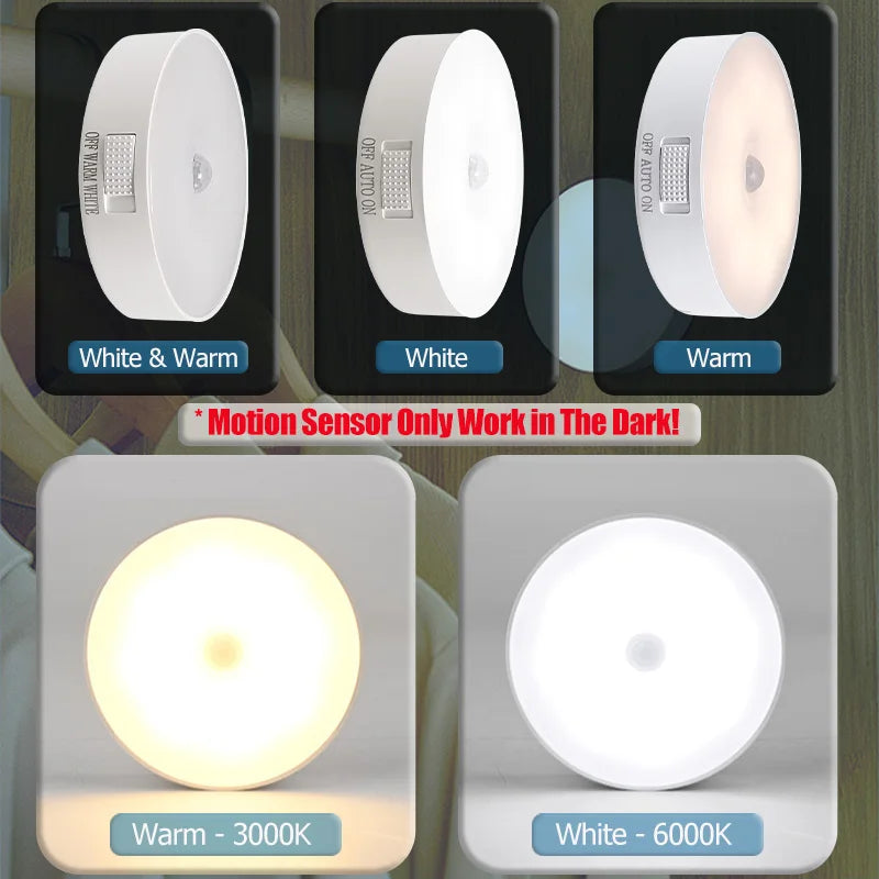 veilleuse led aimantée rechargeable usb moderne nuit chambre blanc minimaliste luminaires sans fil