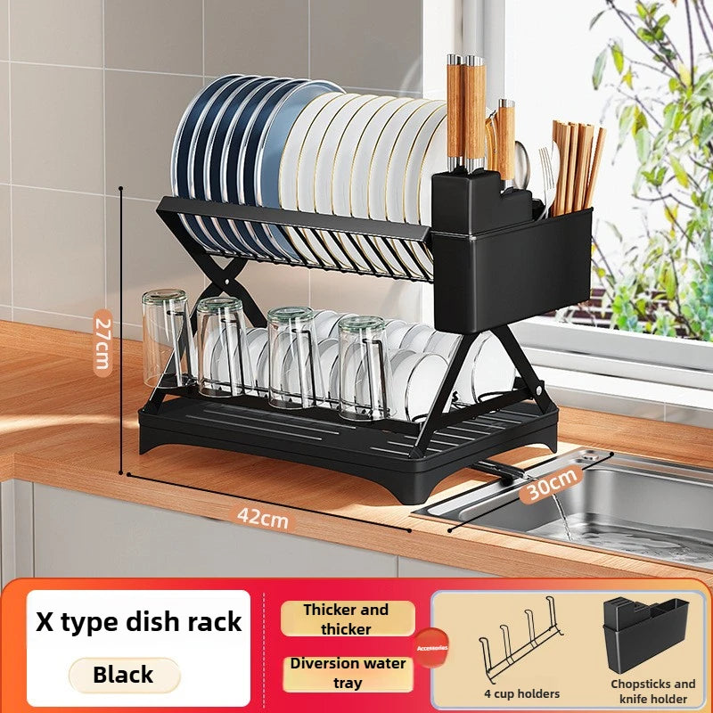 paniers rangement noir clips fixation moderne utilisation multiple réutilisable métal domestique cuisine storage multifonctionnel
