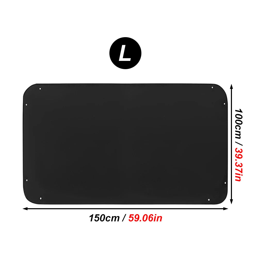 tapis imperméable lavable noir tapis animal compagnie hamster lapin texture granuleuse surface lisse okolets