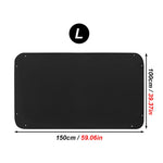 tapis imperméable lavable noir tapis animal compagnie hamster lapin texture granuleuse surface lisse okolets