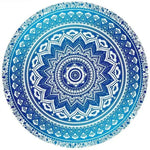 serviette plage ronde motif mandala boho chic coton polyester décorative grande plage été
