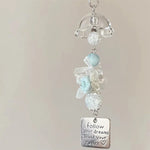 porte clés décoration papillon ailes cœur transparents blanc rose romantique