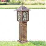 lanterne jardin noire bronze bambou doré ip65 étanche led 80cm classique orientalextérieur