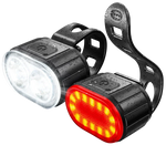 lampe vélo rechargeable usb clip noir rouge moderne étanche sécurité extérieur
