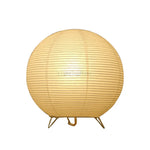 lampe table led papier blanc rayures horizontales moderne chambre coucher