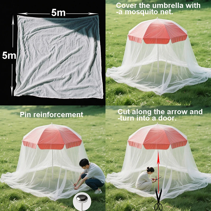 filet anti moustiques polyéthylène noir blanc vert transparent 2x3m 3x5m 3x15m camping extérieur voyage