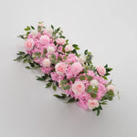 guirlande florale artificielle classique fleurs blanches roses intérieur décoration maison fête anniversaire mariage