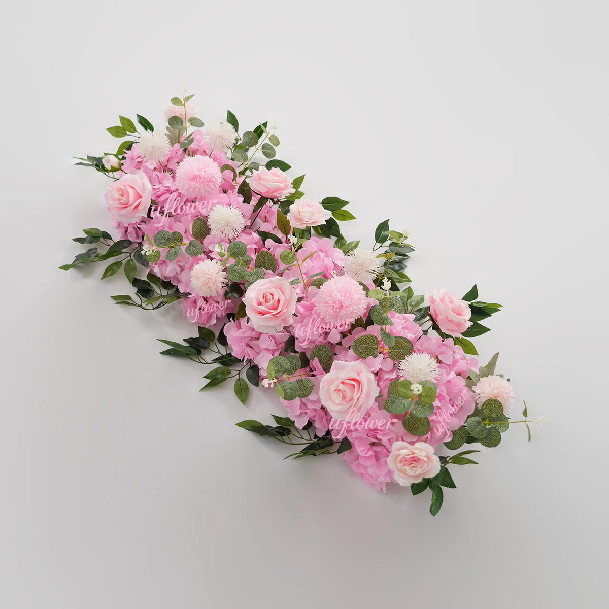 guirlande florale artificielle classique fleurs blanches roses intérieur décoration maison fête anniversaire mariage