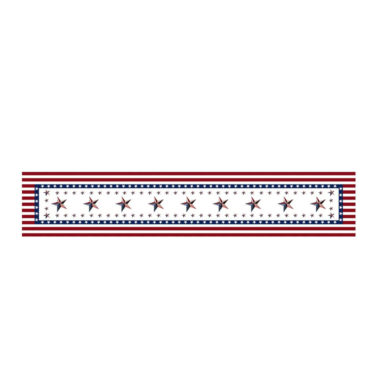 nappe rectangulaire rouge blanche bleue étoiles gnomes God Bless America 4th July Independence Day
