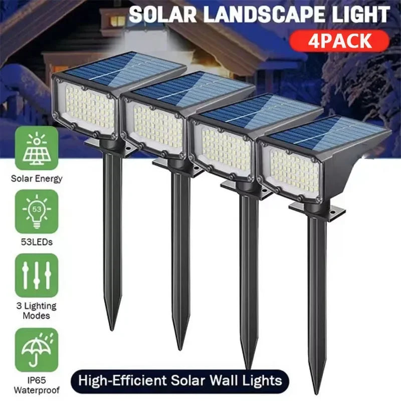 lampe solaire paysage ip65 noir bleu moderne panneaux solaires led autoinstallation extérieure decoration vacances