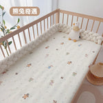 drap bébé couverture panda points sapins élastique simple beige uni coton respirant lit enfant