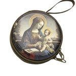 boîte rangement métal zipper illustrations religieuses saints coeurs sacrés multi usages opaques