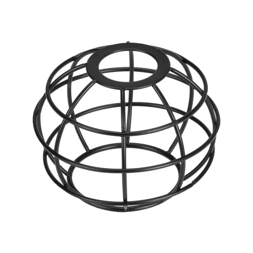 cage bougie moderne abat jour fer fini rustique noir blanc or rose e27 vintage