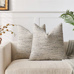 housse coussin carrée décorative texture tissée moderne canapé salon chambre couleur unie