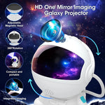projecteur d'étoiles astronaute galaxie blanc moderne 12 disques projection flux lumineux nébulose chambre enfant