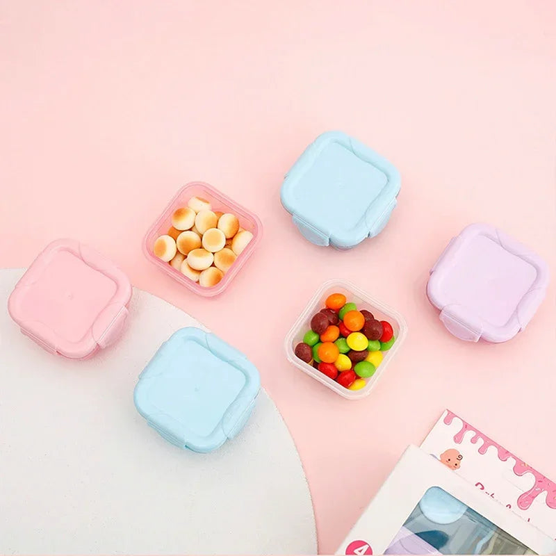 boîtes rangement cuisine plastique respectueux environnement clips couleur moderne prática vert clair rose bleu