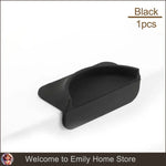 support tamis adhésif silicone noir moderne plat lisse antidérapant expresso poudre presser