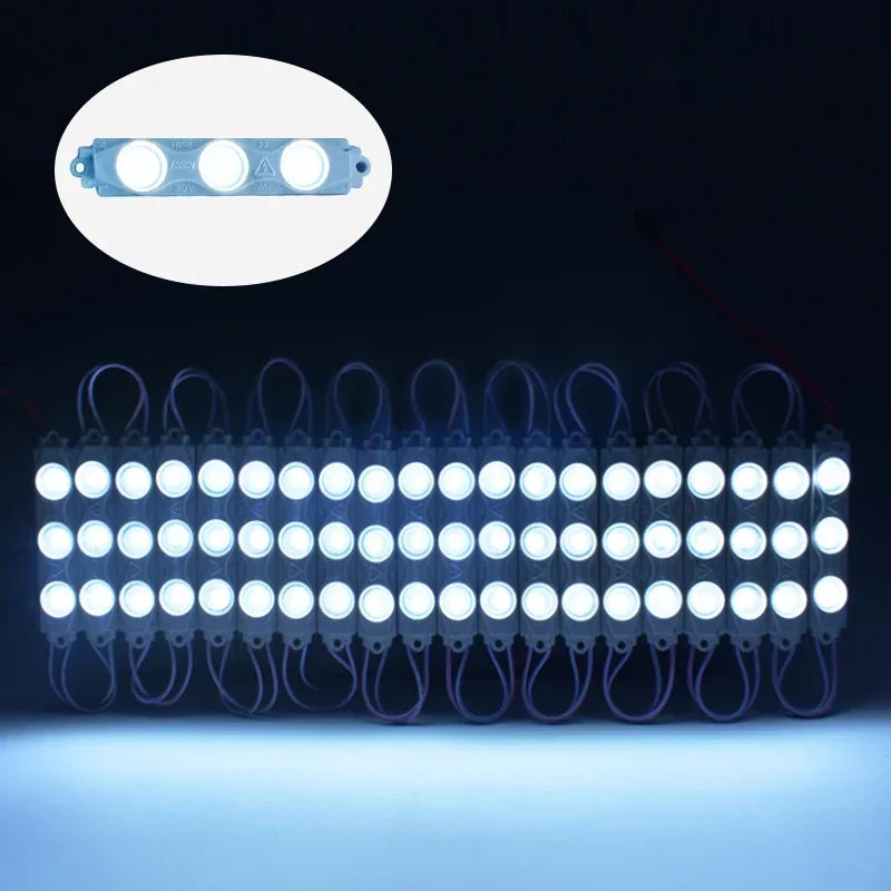modules led blanc rouge bleu ip65 étanches adhésifs industriels 120° lumineux
