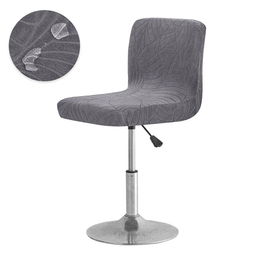 chaise moderne extérieure imprimé feuilles beige vert bleu marine grisversible régulateur hauteurhôtel accueilhoussablepolyesterelasticextensible