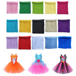 pochettes maille violet jaune rose bleu opaques modernes 10x12 inches DIY tutu