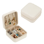 boîtes bijoux réutilisables simili cuir couleurs moderne fermeture glissière poche élastique crochets colliers rouleaux