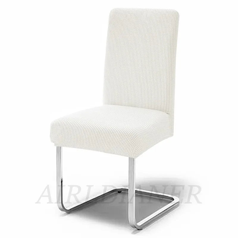 housse chaise marron clair jacquard polyester moderne protection extérieure intérieure mariage banquette