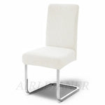 housse chaise marron clair jacquard polyester moderne protection extérieure intérieure mariage banquette