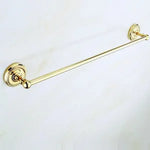 Accessoires salle bain ensemble doré classique porte serviettes rangement brosse dents poignée dorée serviette