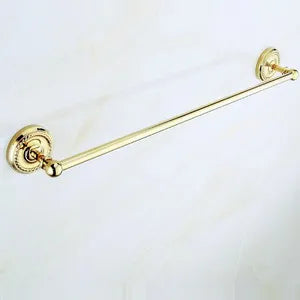 Accessoires salle bain ensemble doré classique porte serviettes rangement brosse dents poignée dorée serviette
