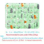 tapis refroidissement animal flocons neige polaire bleu clair moderne double bouchon orifice remplissage sécuritéintérieur