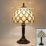 lampe table tiffany multicolore mosaïque verre floral géométrique art nouveau