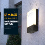 lampe murale led moderne minimaliste noir blanc ip65 extérieure