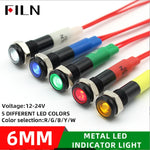 ampoule led 12v 24v bleu rouge vert jaune blanc métal brillant moderne vis câble
