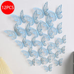 décoration gâteau papillons ornements floraux adhésifs or argent bleu rouge rose vàng trắng