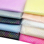 tissu polyester poisson violet blanc bleu clair noir rose jaune clair moderne 50x160cm